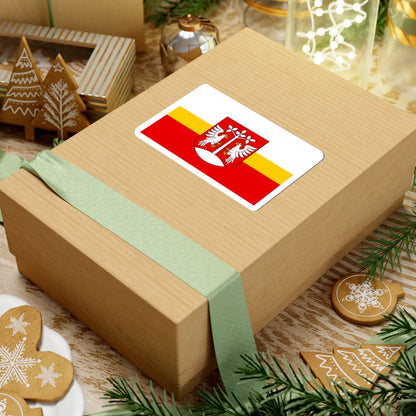 POL powiat myslenicki flag (Poland) STICKER Vinyl Kiss-Cut Decal - The Sticker Space