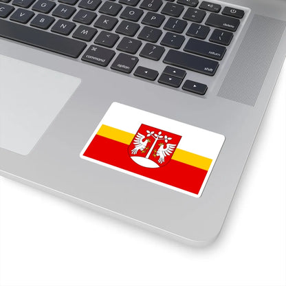 POL powiat myslenicki flag (Poland) STICKER Vinyl Kiss-Cut Decal - The Sticker Space