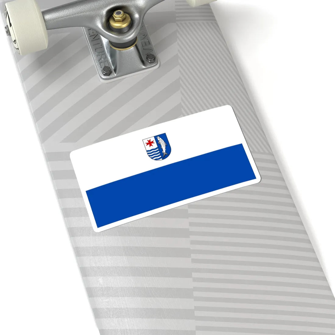 POL powiat mysliborski flag (Poland) STICKER Vinyl Kiss-Cut Decal - The Sticker Space