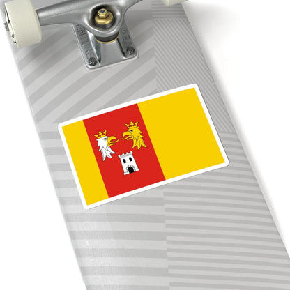 POL powiat myszkowski flag (Poland) STICKER Vinyl Kiss-Cut Decal - The Sticker Space