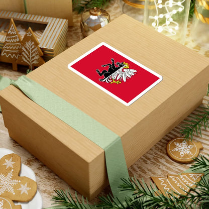 POL powiat nakielski flag (Poland) STICKER Vinyl Kiss-Cut Decal - The Sticker Space