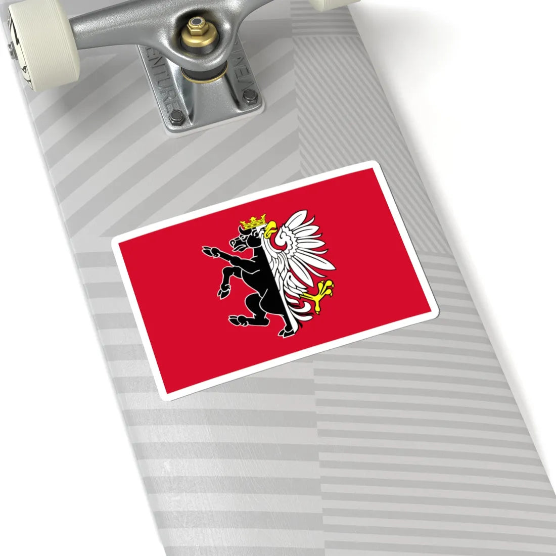 POL powiat nakielski flag (Poland) STICKER Vinyl Kiss-Cut Decal - The Sticker Space