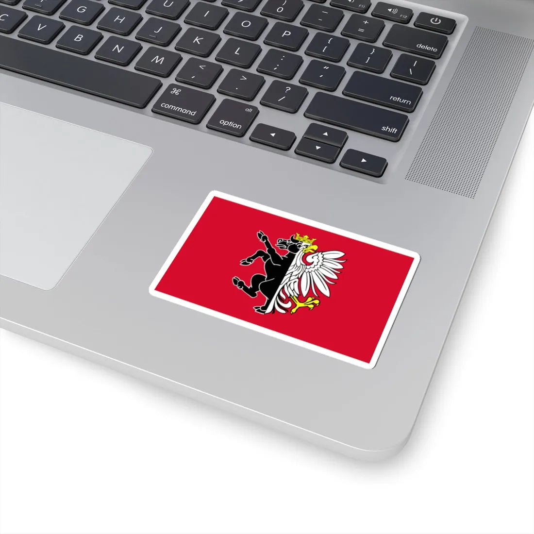 POL powiat nakielski flag (Poland) STICKER Vinyl Kiss-Cut Decal - The Sticker Space