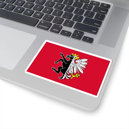 POL powiat nakielski flag (Poland) STICKER Vinyl Kiss-Cut Decal - The Sticker Space