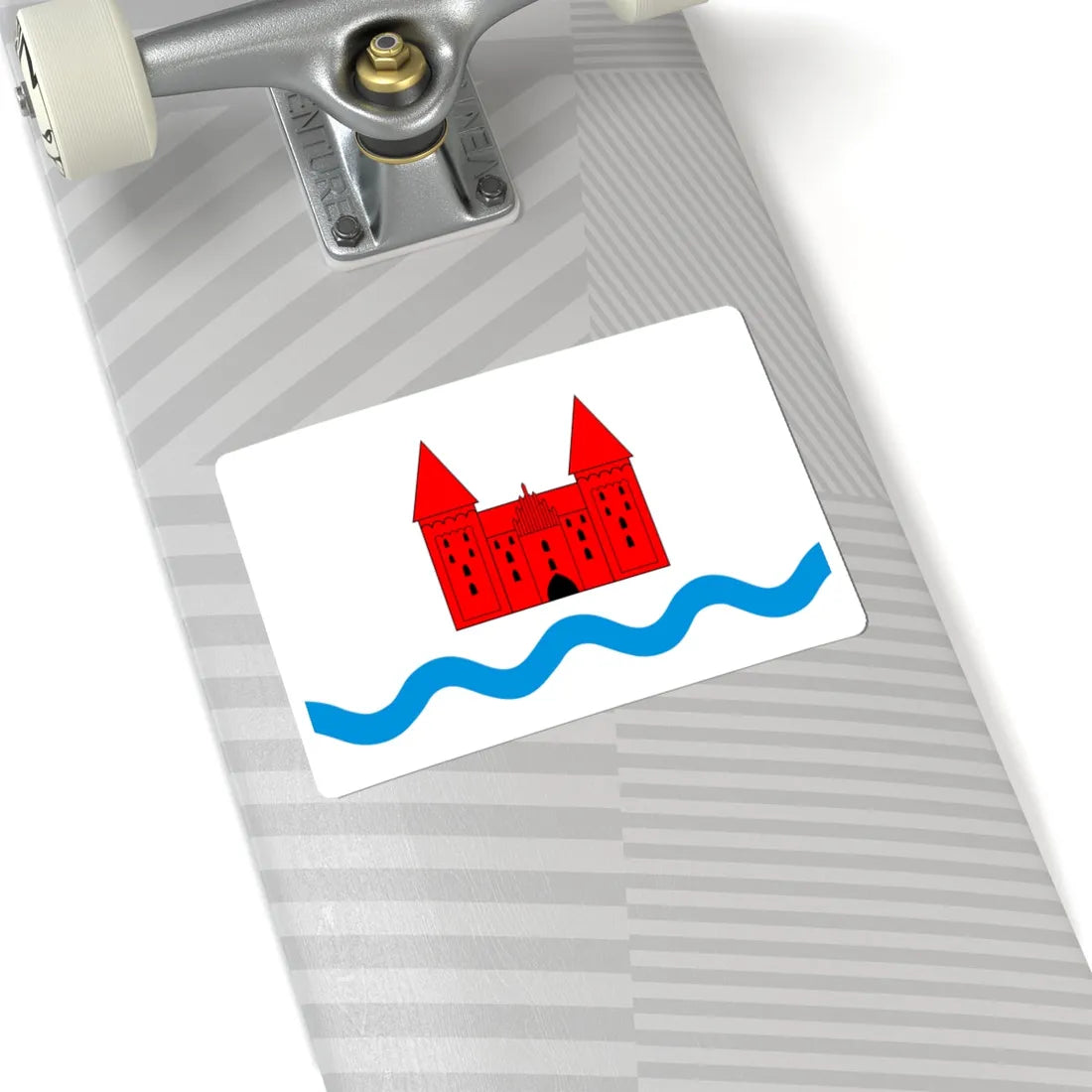 POL powiat nidzicki flag (Poland) STICKER Vinyl Kiss-Cut Decal - The Sticker Space