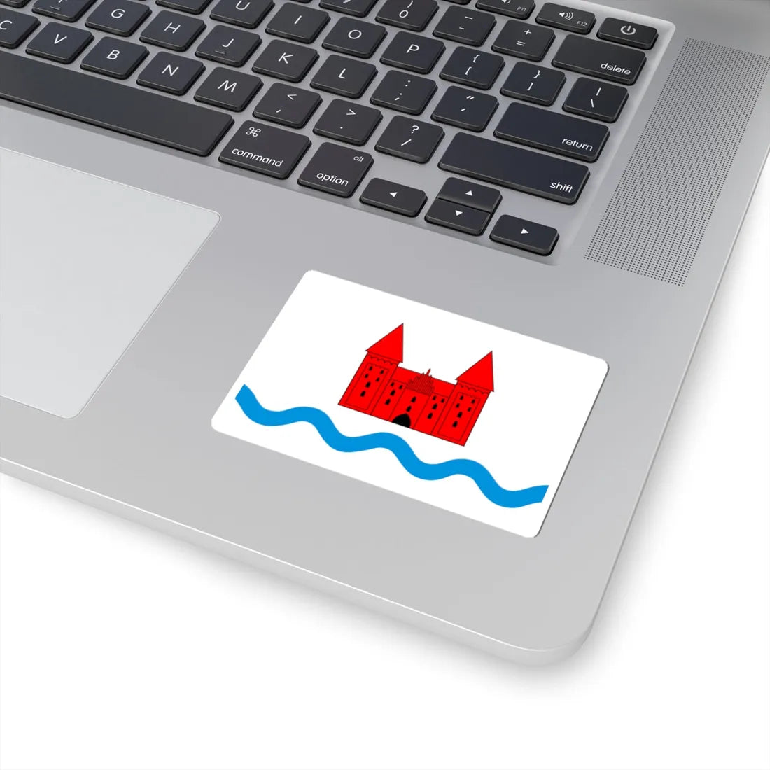 POL powiat nidzicki flag (Poland) STICKER Vinyl Kiss-Cut Decal - The Sticker Space