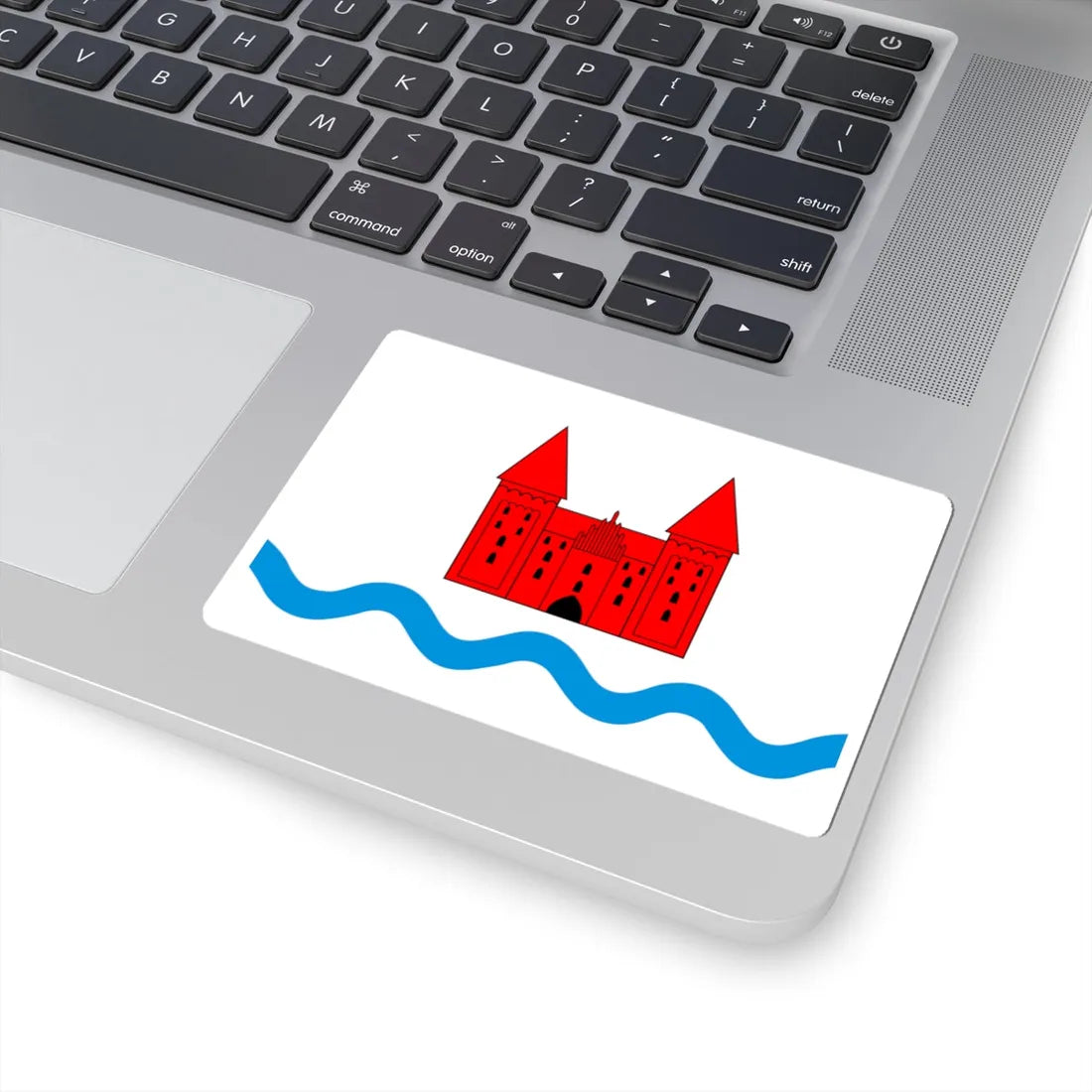 POL powiat nidzicki flag (Poland) STICKER Vinyl Kiss-Cut Decal - The Sticker Space