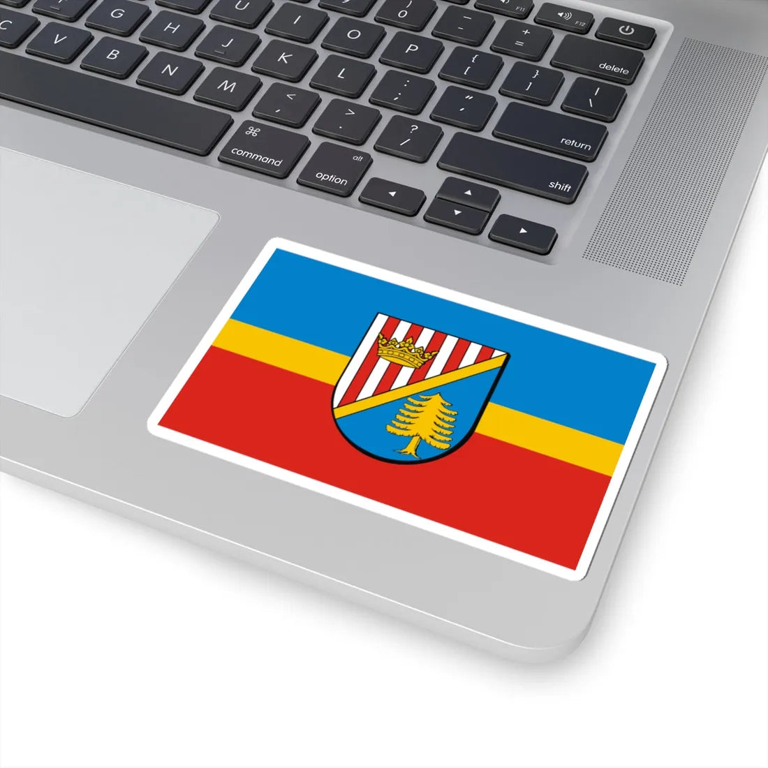 POL powiat nizanski flag (Poland) STICKER Vinyl Kiss-Cut Decal - The Sticker Space