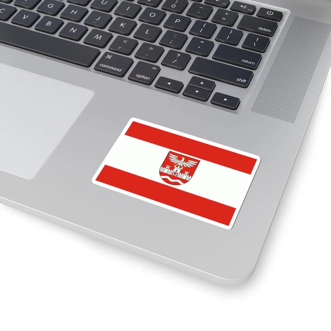 POL powiat nowodworski flag (Poland) STICKER Vinyl Kiss-Cut Decal - The Sticker Space
