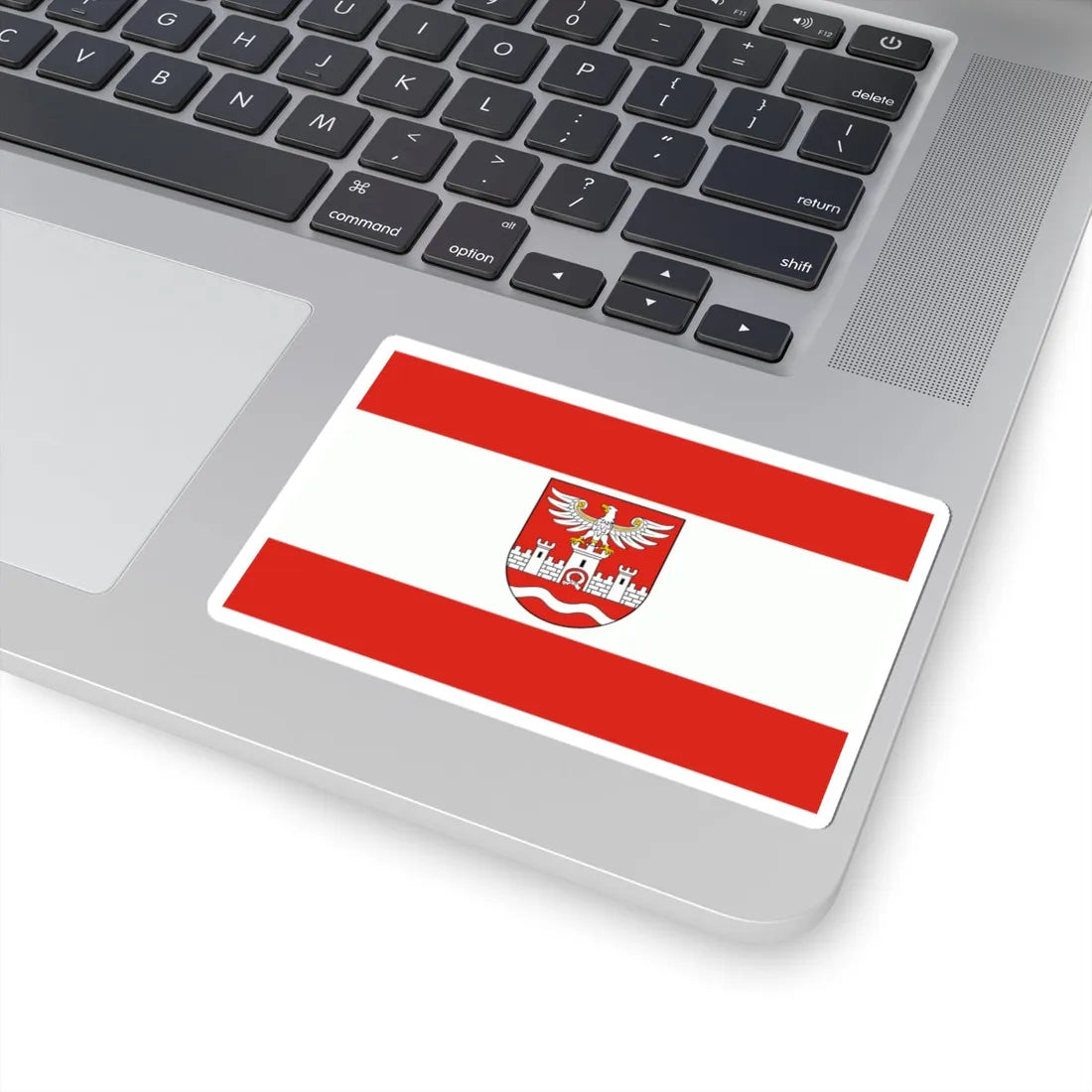 POL powiat nowodworski flag (Poland) STICKER Vinyl Kiss-Cut Decal - The Sticker Space