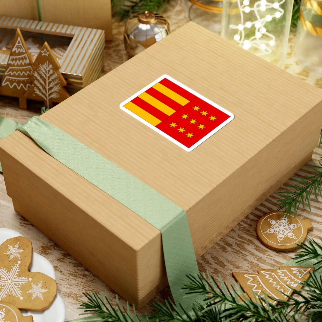 POL powiat nowosadecki flag (Poland) STICKER Vinyl Kiss-Cut Decal - The Sticker Space