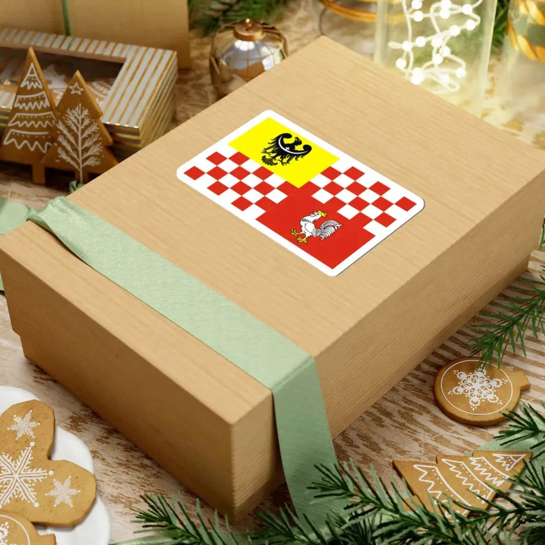 POL powiat oławski flag (Poland) STICKER Vinyl Kiss-Cut Decal - The Sticker Space