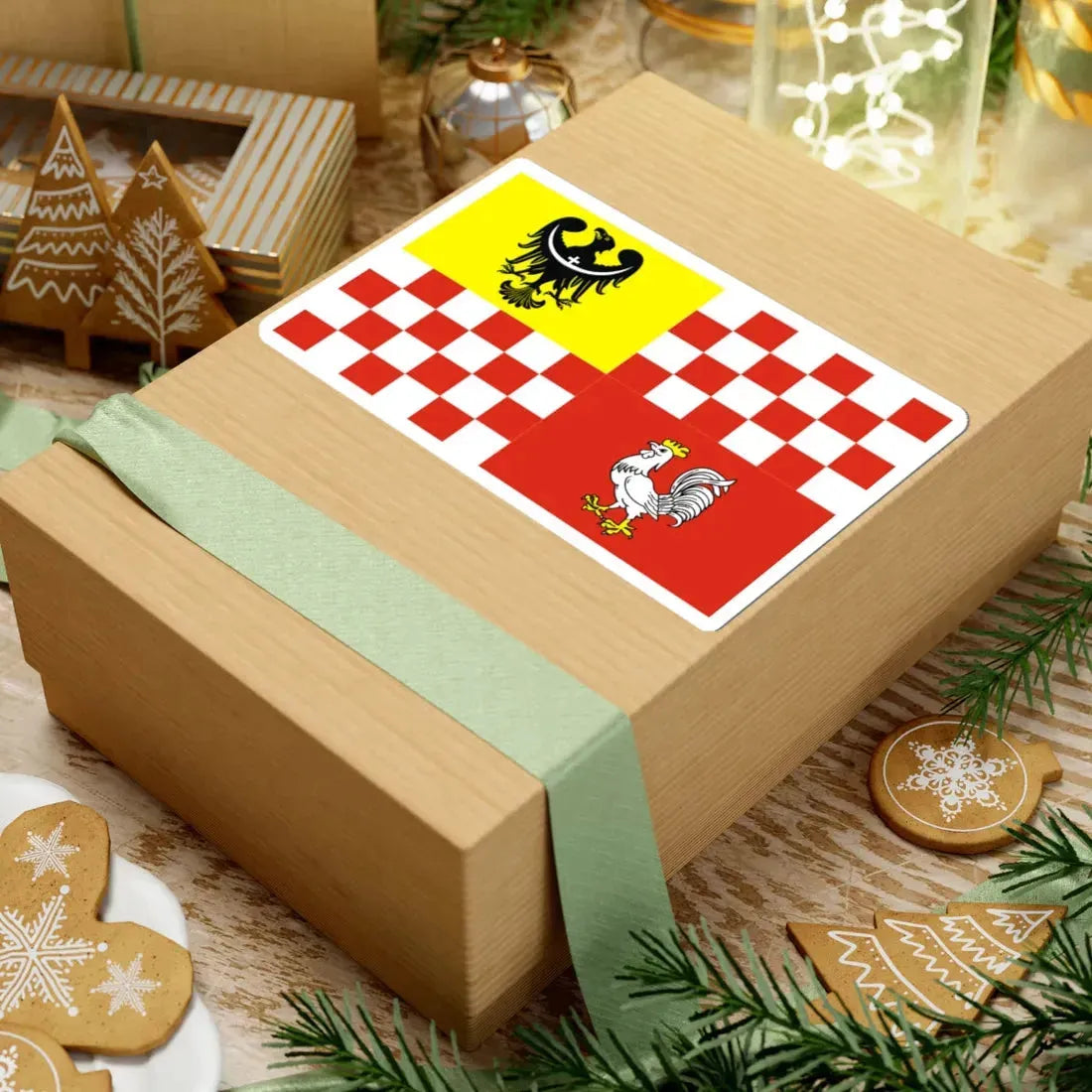 POL powiat oławski flag (Poland) STICKER Vinyl Kiss-Cut Decal - The Sticker Space