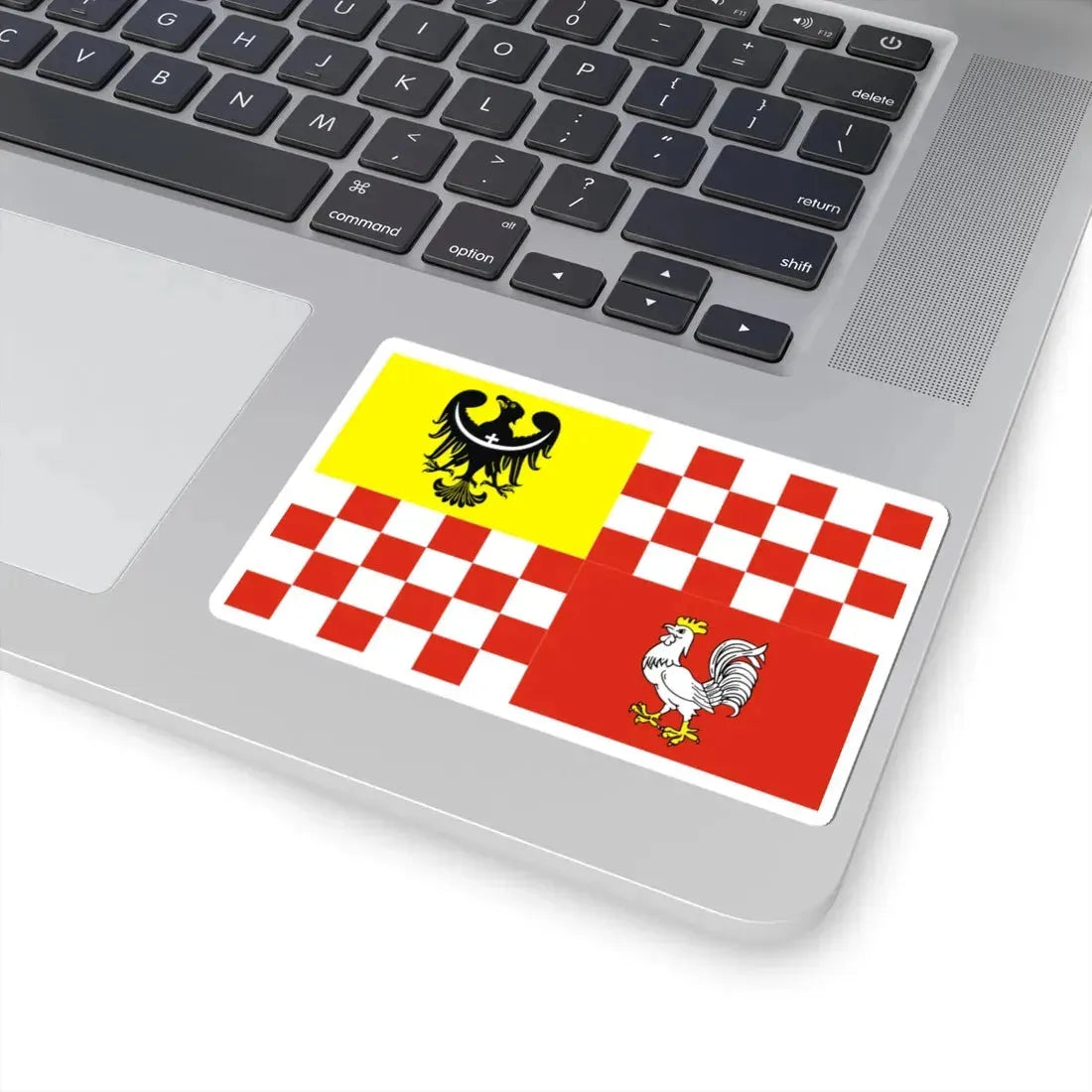 POL powiat oławski flag (Poland) STICKER Vinyl Kiss-Cut Decal - The Sticker Space