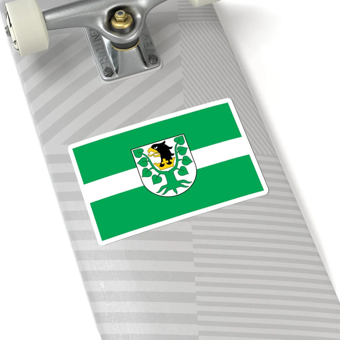 POL powiat olecki flag (Poland) STICKER Vinyl Kiss-Cut Decal - The Sticker Space