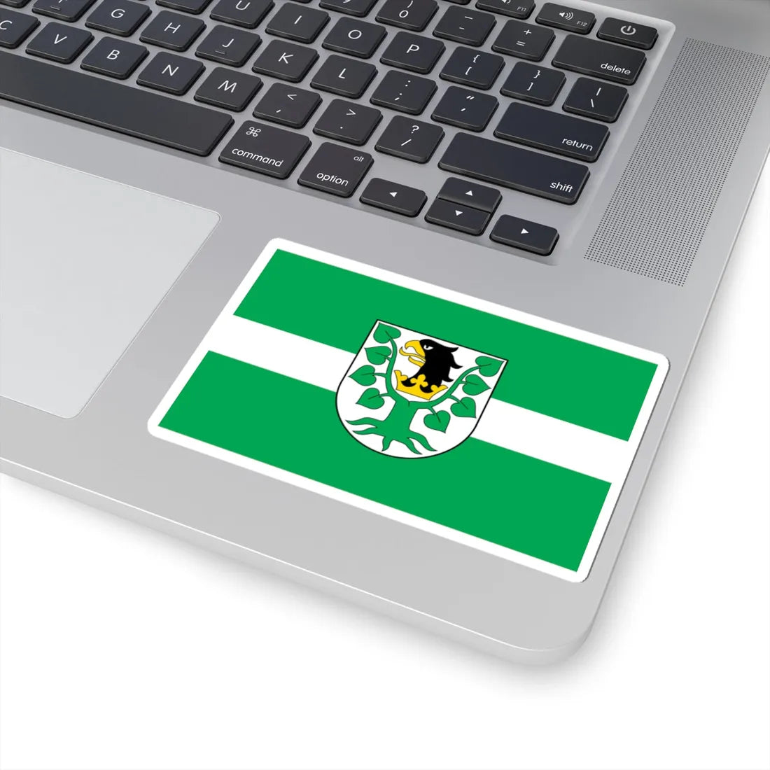 POL powiat olecki flag (Poland) STICKER Vinyl Kiss-Cut Decal - The Sticker Space