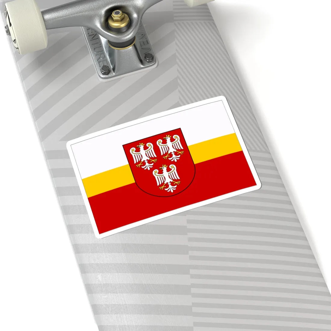 POL powiat olkuski flag (Poland) STICKER Vinyl Kiss-Cut Decal - The Sticker Space