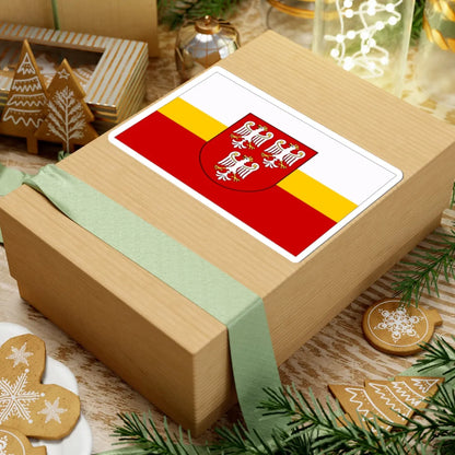 POL powiat olkuski flag (Poland) STICKER Vinyl Kiss-Cut Decal - The Sticker Space