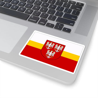 POL powiat olkuski flag (Poland) STICKER Vinyl Kiss-Cut Decal - The Sticker Space