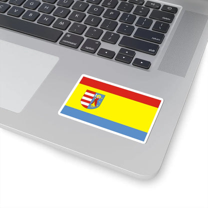 POL powiat opoczynski flag (Poland) STICKER Vinyl Kiss-Cut Decal - The Sticker Space