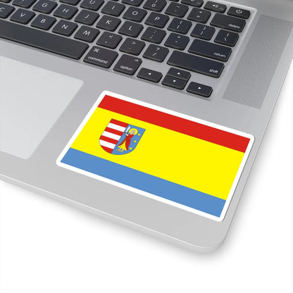 POL powiat opoczynski flag (Poland) STICKER Vinyl Kiss-Cut Decal - The Sticker Space