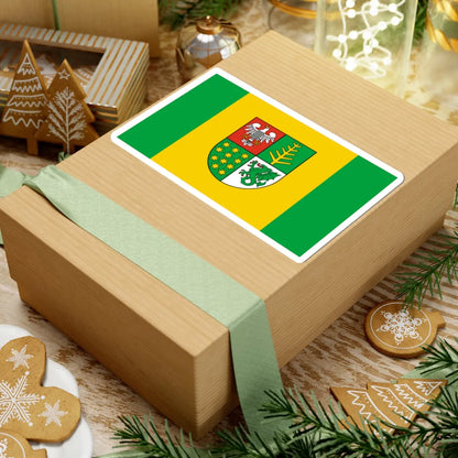 POL powiat ostrowski mazowiecki flag (Poland) STICKER Vinyl Kiss-Cut Decal - The Sticker Space