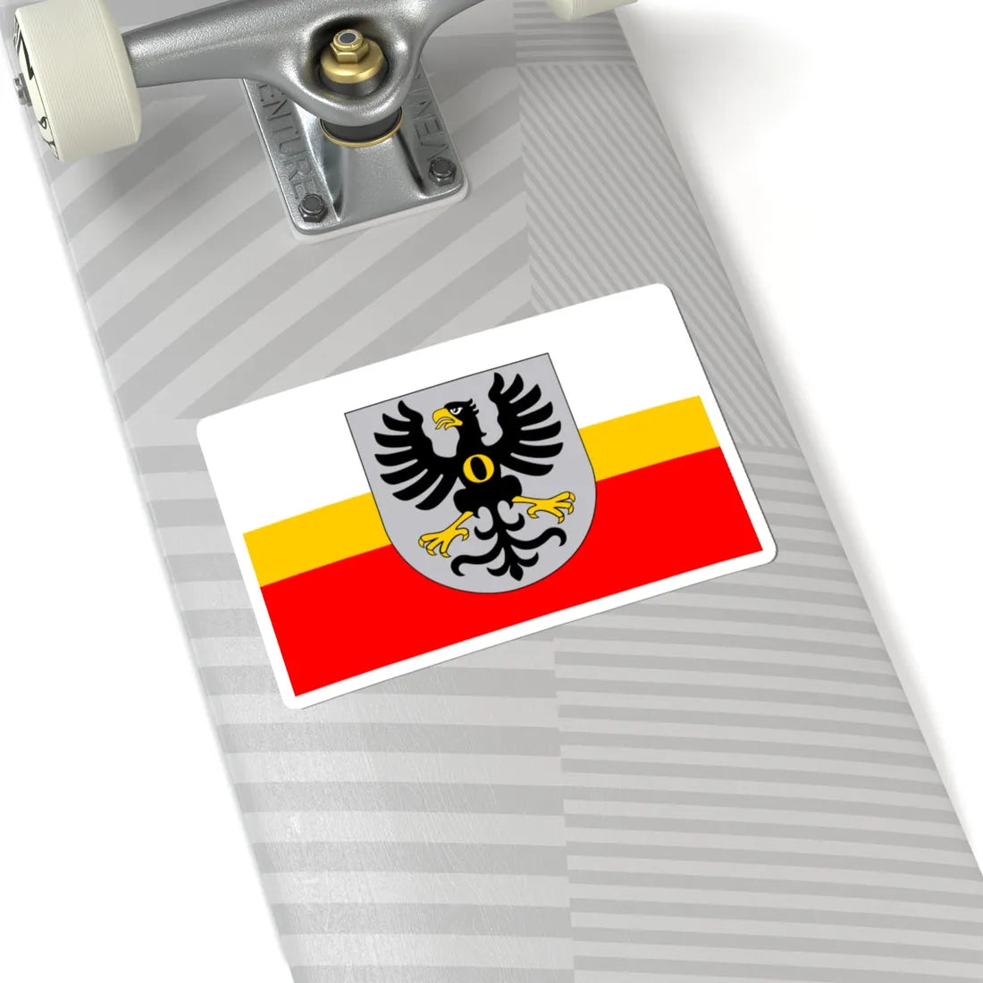 POL powiat oswiecimski flag (Poland) STICKER Vinyl Kiss-Cut Decal - The Sticker Space