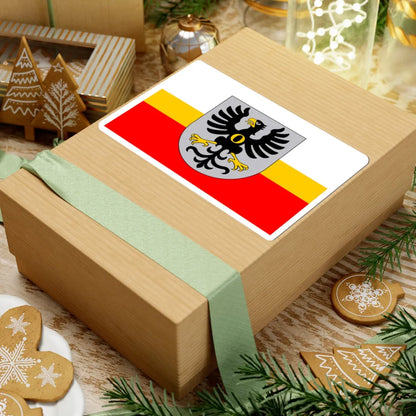 POL powiat oswiecimski flag (Poland) STICKER Vinyl Kiss-Cut Decal - The Sticker Space