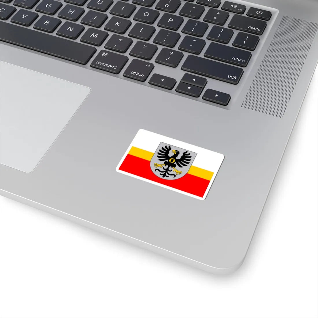 POL powiat oswiecimski flag (Poland) STICKER Vinyl Kiss-Cut Decal - The Sticker Space