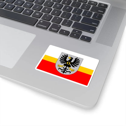 POL powiat oswiecimski flag (Poland) STICKER Vinyl Kiss-Cut Decal - The Sticker Space