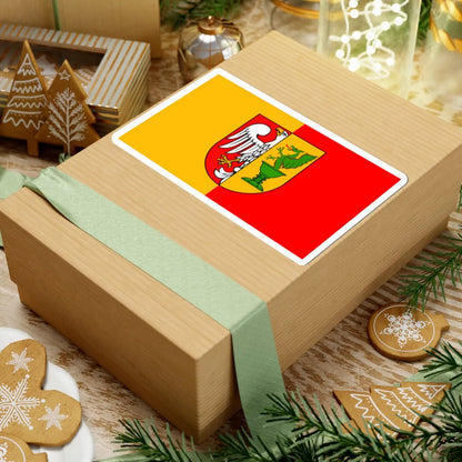 POL powiat otwocki flag (Poland) STICKER Vinyl Kiss-Cut Decal - The Sticker Space