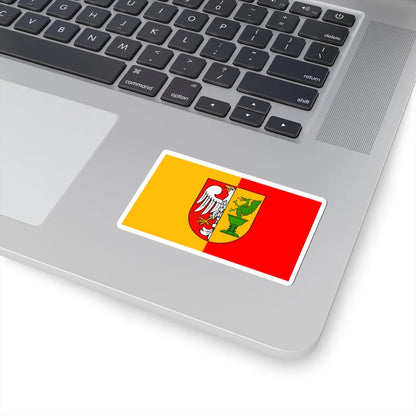 POL powiat otwocki flag (Poland) STICKER Vinyl Kiss-Cut Decal - The Sticker Space