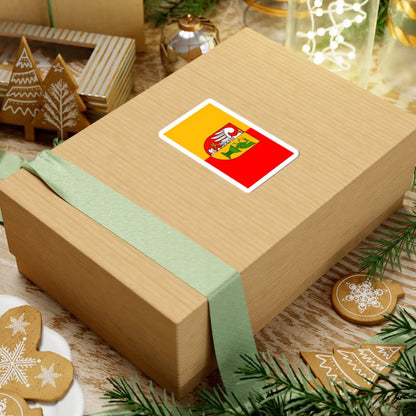 POL powiat otwocki flag (Poland) STICKER Vinyl Kiss-Cut Decal - The Sticker Space