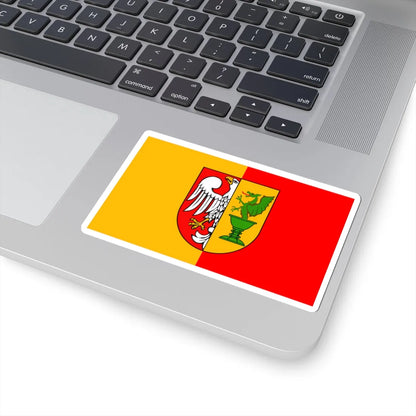 POL powiat otwocki flag (Poland) STICKER Vinyl Kiss-Cut Decal - The Sticker Space