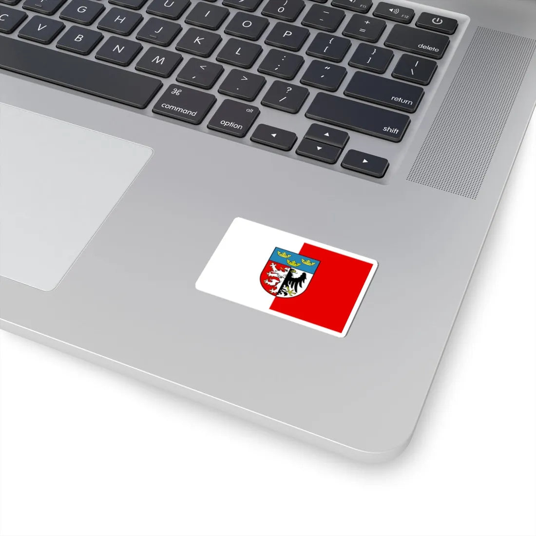 POL powiat pabianicki flag (Poland) STICKER Vinyl Kiss-Cut Decal - The Sticker Space