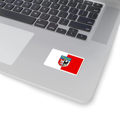 POL powiat pabianicki flag (Poland) STICKER Vinyl Kiss-Cut Decal - The Sticker Space
