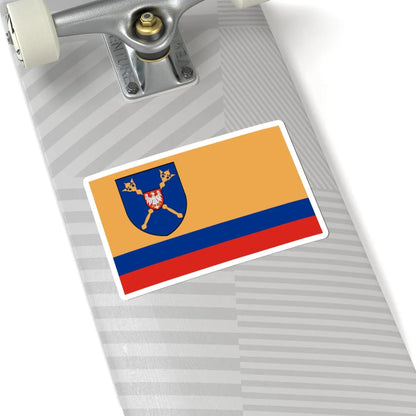 POL powiat pajeczanski flag (Poland) STICKER Vinyl Kiss-Cut Decal - The Sticker Space