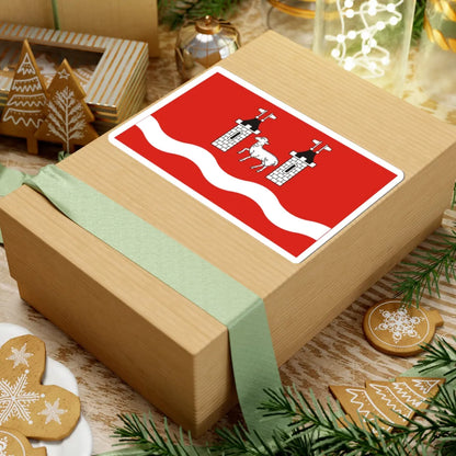 POL powiat piaseczynski flag (Poland) STICKER Vinyl Kiss-Cut Decal - The Sticker Space