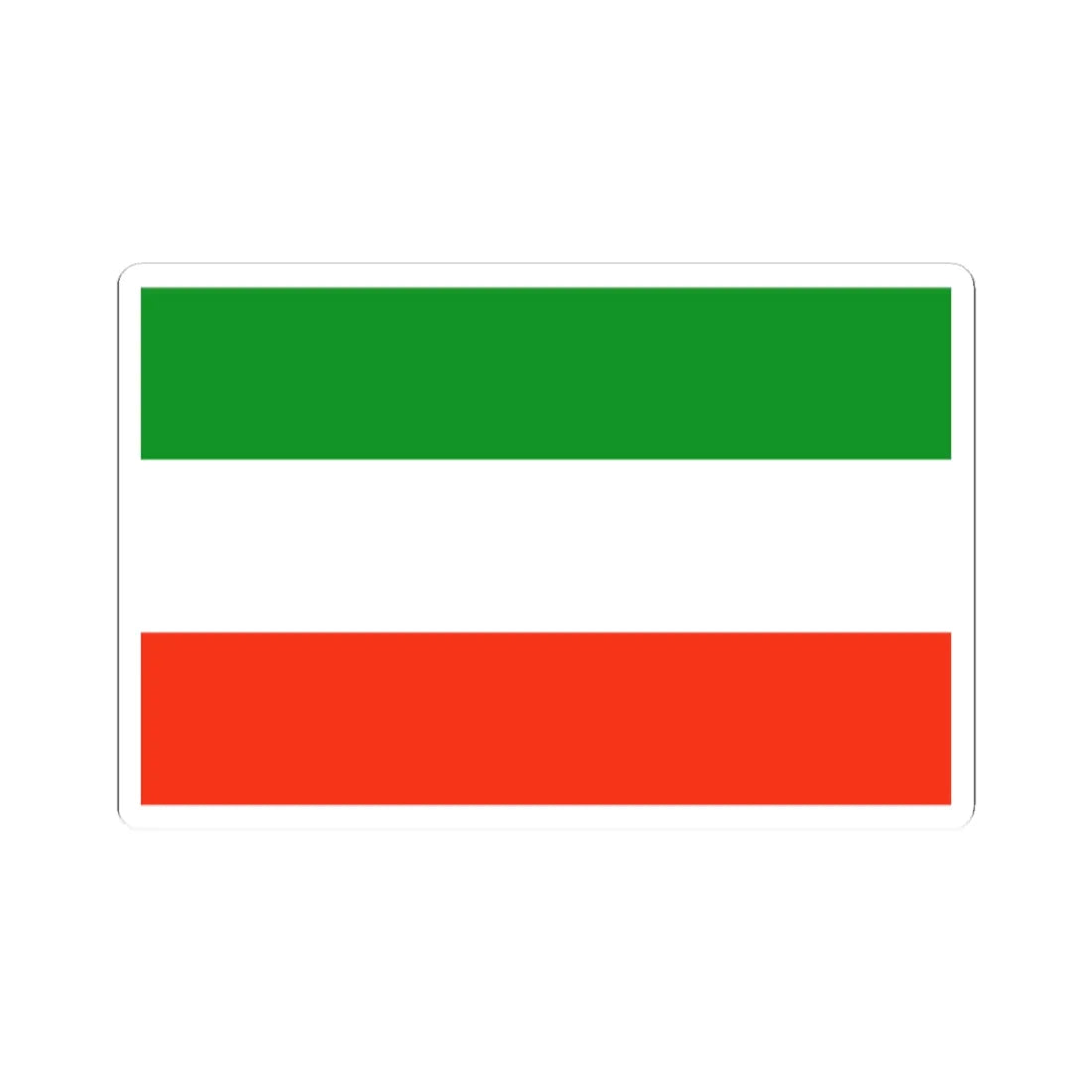 POL powiat piotrkowski flag (Poland) STICKER Vinyl Kiss-Cut Decal 2 Inch White - The Sticker Space