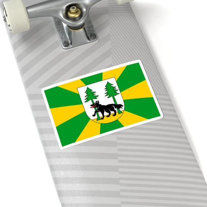 POL powiat piski flag (Poland) STICKER Vinyl Kiss-Cut Decal - The Sticker Space