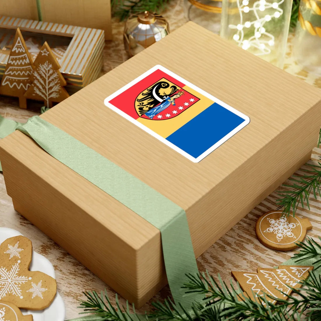 POL powiat polkowicki flag urz (Poland) STICKER Vinyl Kiss-Cut Decal - The Sticker Space