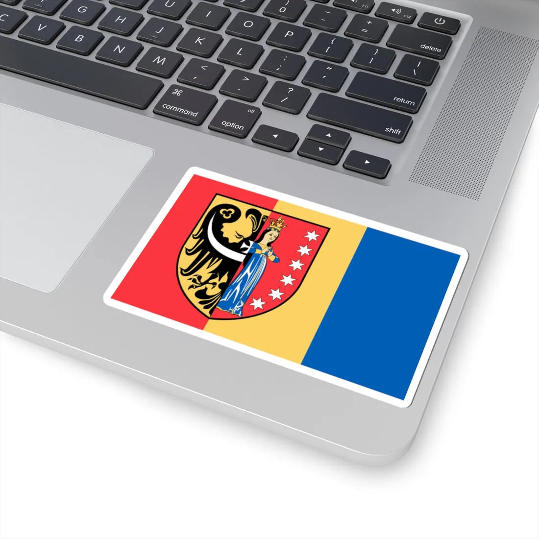 POL powiat polkowicki flag urz (Poland) STICKER Vinyl Kiss-Cut Decal - The Sticker Space