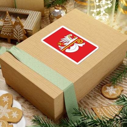 POL powiat płonski flag (Poland) STICKER Vinyl Kiss-Cut Decal - The Sticker Space