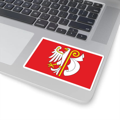 POL powiat płonski flag (Poland) STICKER Vinyl Kiss-Cut Decal - The Sticker Space