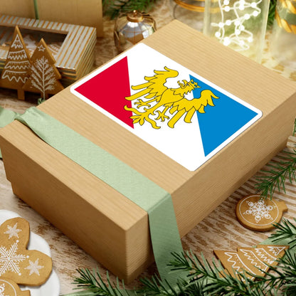 POL powiat prudnicki flag (Poland) STICKER Vinyl Kiss-Cut Decal - The Sticker Space