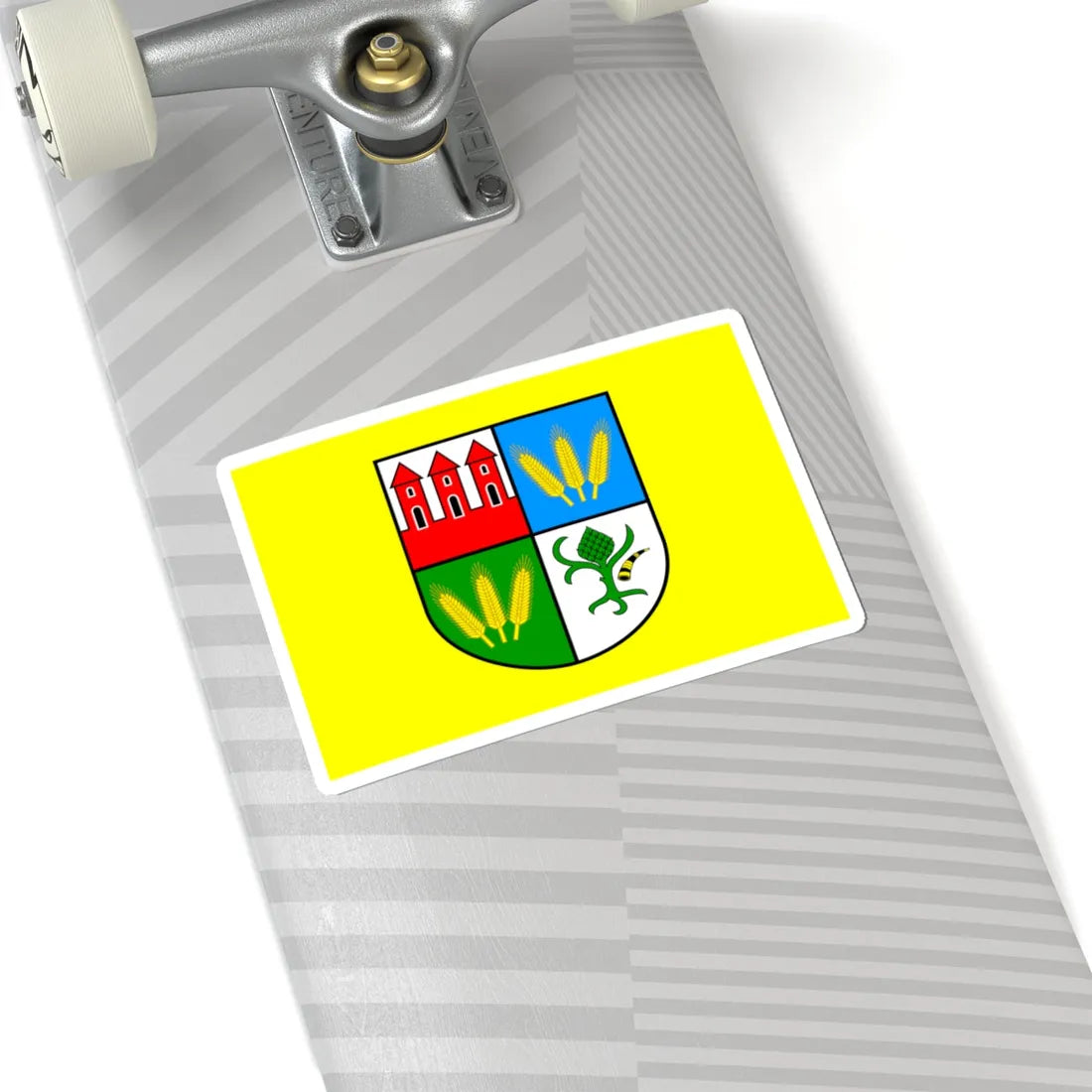 POL powiat przasnyski flag (Poland) STICKER Vinyl Kiss-Cut Decal - The Sticker Space