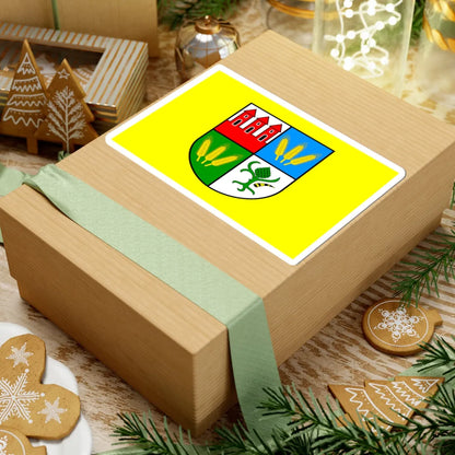 POL powiat przasnyski flag (Poland) STICKER Vinyl Kiss-Cut Decal - The Sticker Space