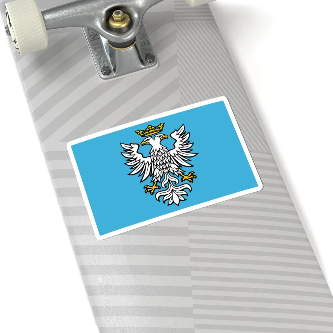 POL powiat przemyski flag (Poland) STICKER Vinyl Kiss-Cut Decal - The Sticker Space