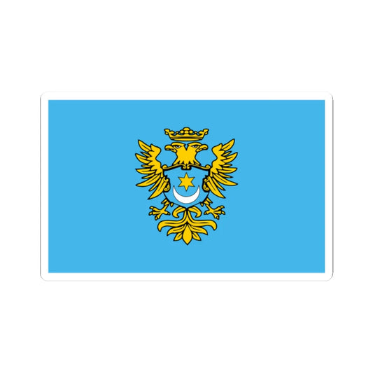 POL powiat przeworski flag (Poland) STICKER Vinyl Kiss-Cut Decal 2 Inch White - The Sticker Space