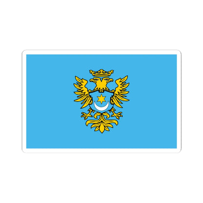 POL powiat przeworski flag (Poland) STICKER Vinyl Kiss-Cut Decal 3 Inch White - The Sticker Space